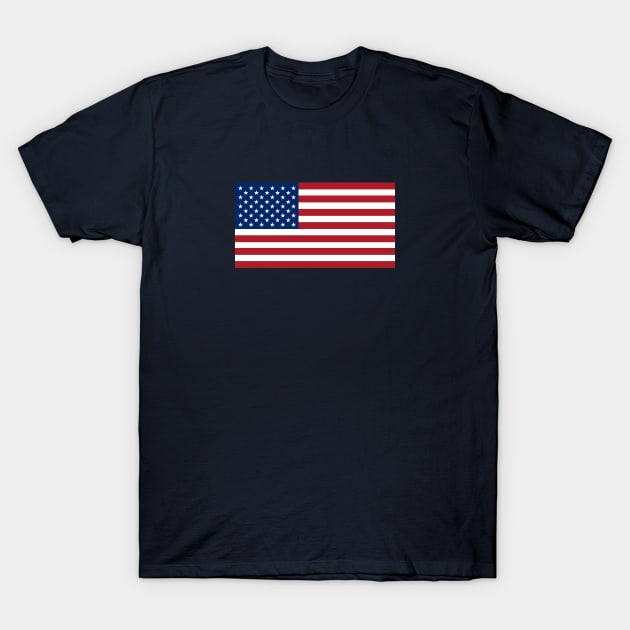 Simple USA Stars and Stripes T-Shirt by Neon-Light